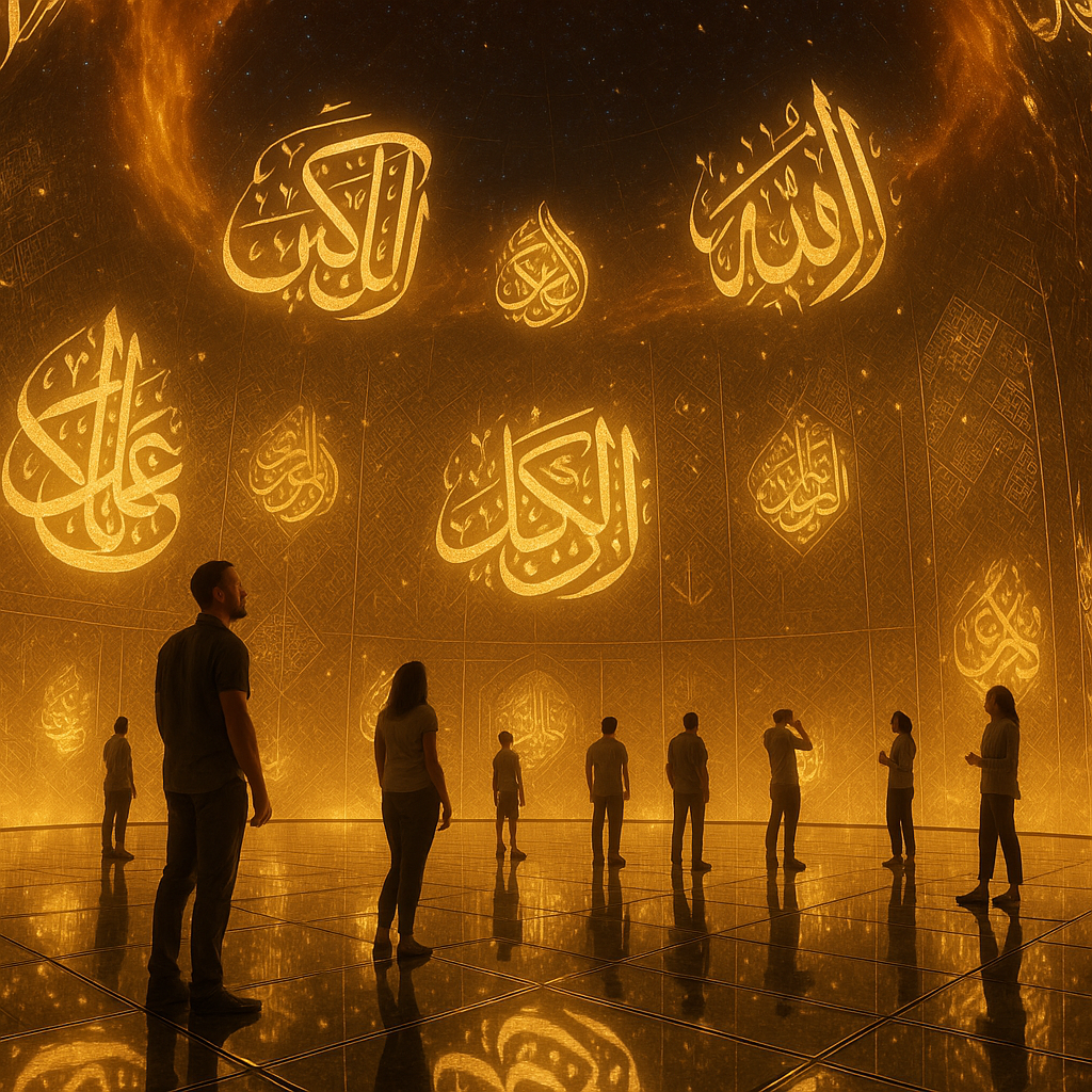 Immersive holographic dome experience