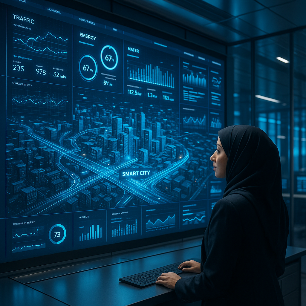 Futuristic command center